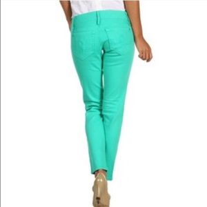 Lilly Pulitzer Worth Skinny Mini Size 12 in Lagoon Green